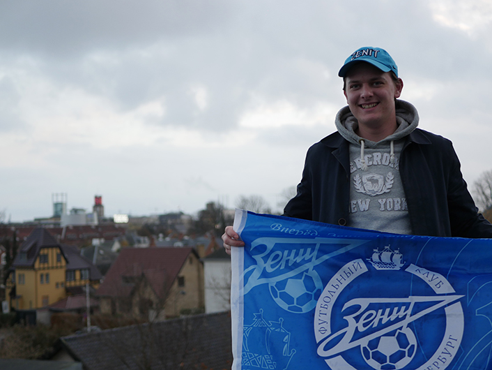 Zenit fans abroad: Magnus Nexø fra Emdrup