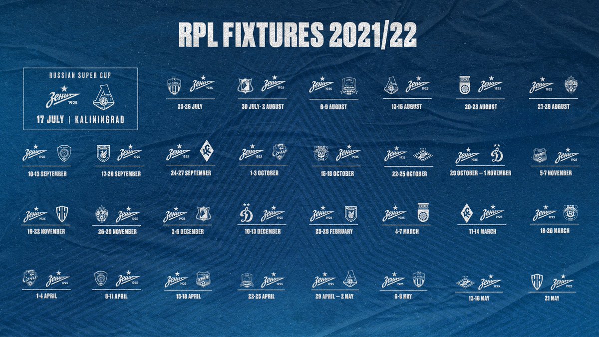 RPL matcherna inför säsongen 2021/22 har blivit bestämda. 